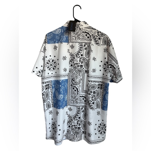 SHEIN Romwe Paisley Print Short Sleeve - Picture 5 of 6